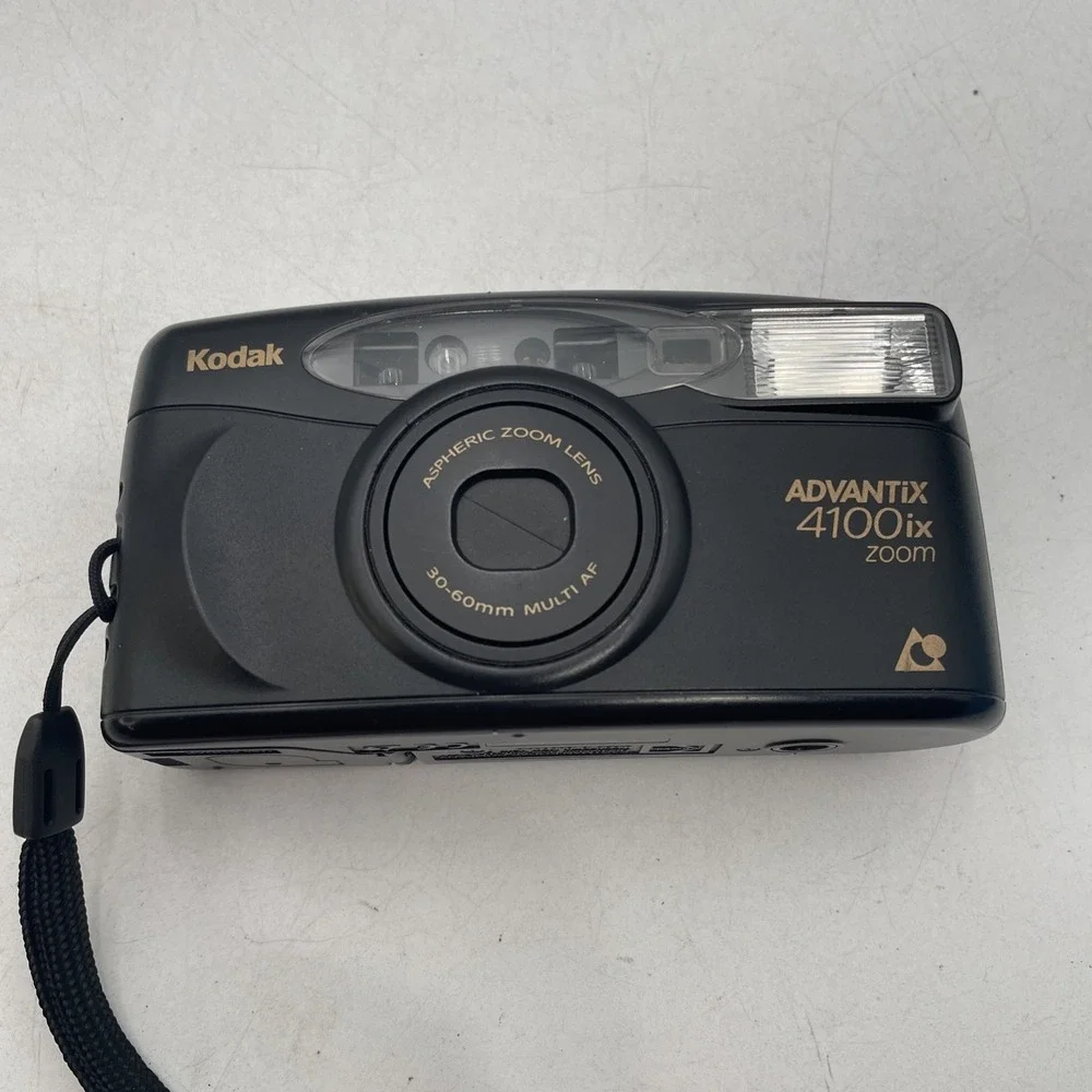 Kodak Advantix 4100ix Zoom APS Film Camera w/ Case & Manual - Tested - Vtg 90s